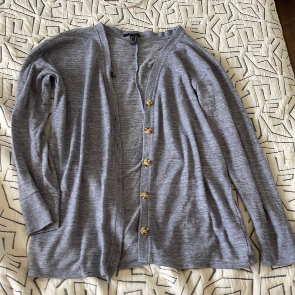 Heather Blue Cardigan